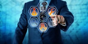 A person showing different types of managed services on dashboard