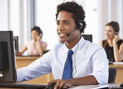 Outsourced IT Helpdesk Support Team Working