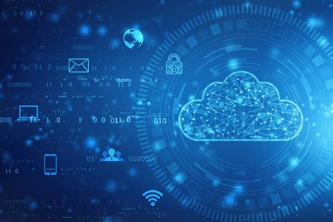 Digital image of cloud computing