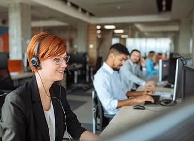 Help desk customer support team