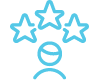 Icon of a person with stars above their head